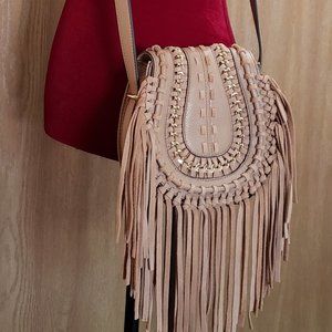 NWOT Aimee Kestenberg Leather Fringe Crossbody Bag